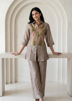 Premium tissue applique co ord set(slim fit)