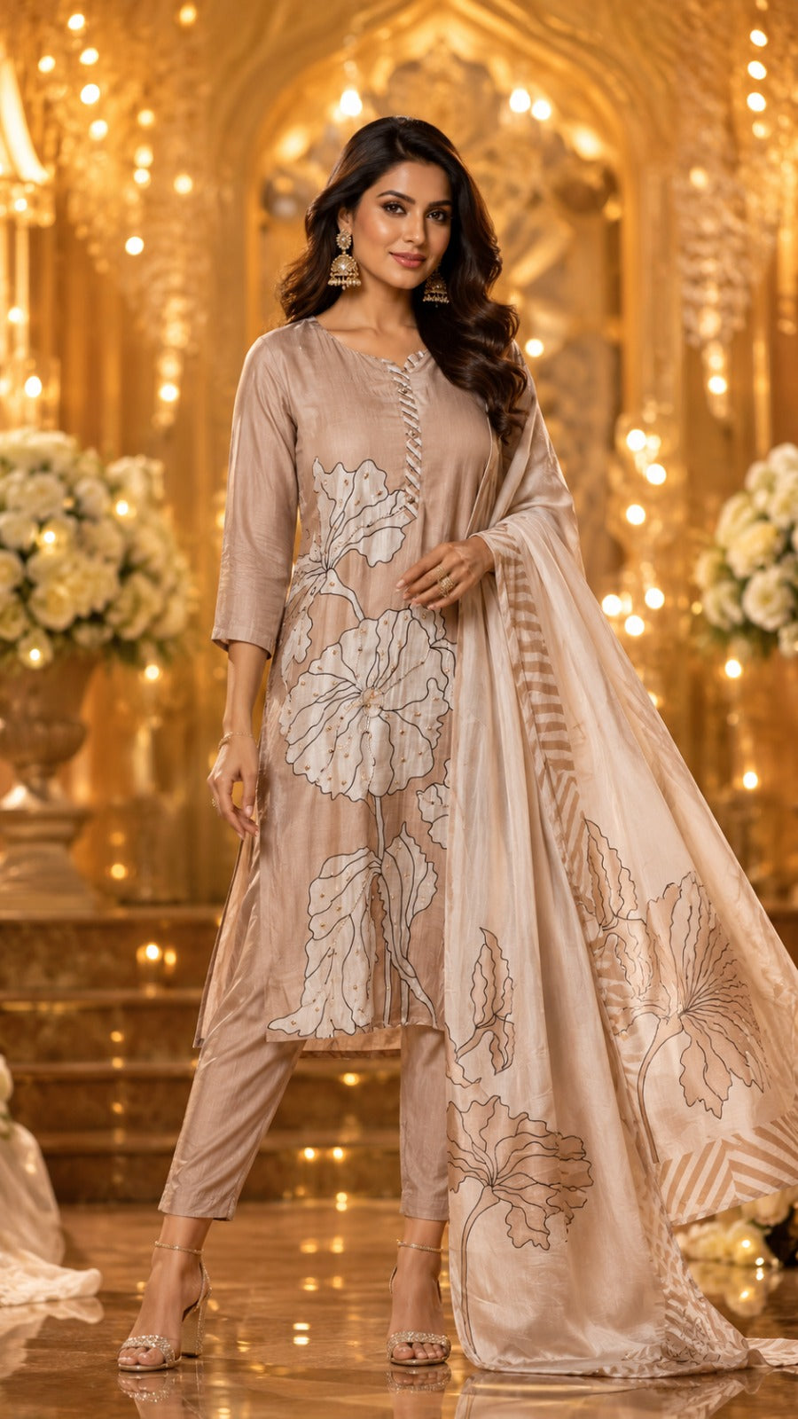 Super soft Pretty Mul silk suit set