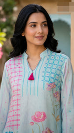 Pure Mul silk digital printed co ord