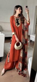 Bemberg muslin full suit set