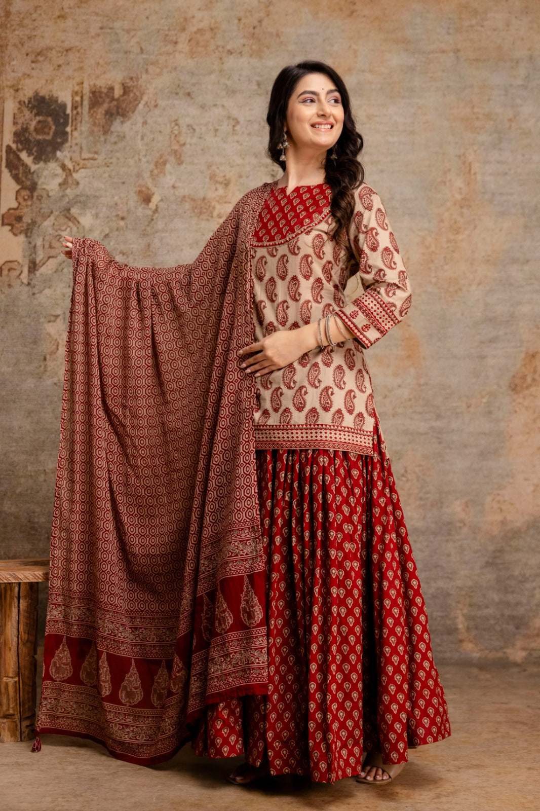 Super pretty cotton skirt set
