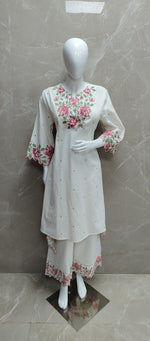 Super premium cotton embroidered co ord set