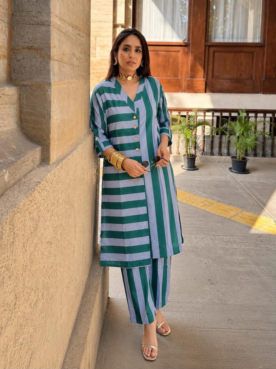 Pure cotton designer Co ord set