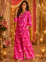 Pretty cotton pearl detailing farshi salwar co ord