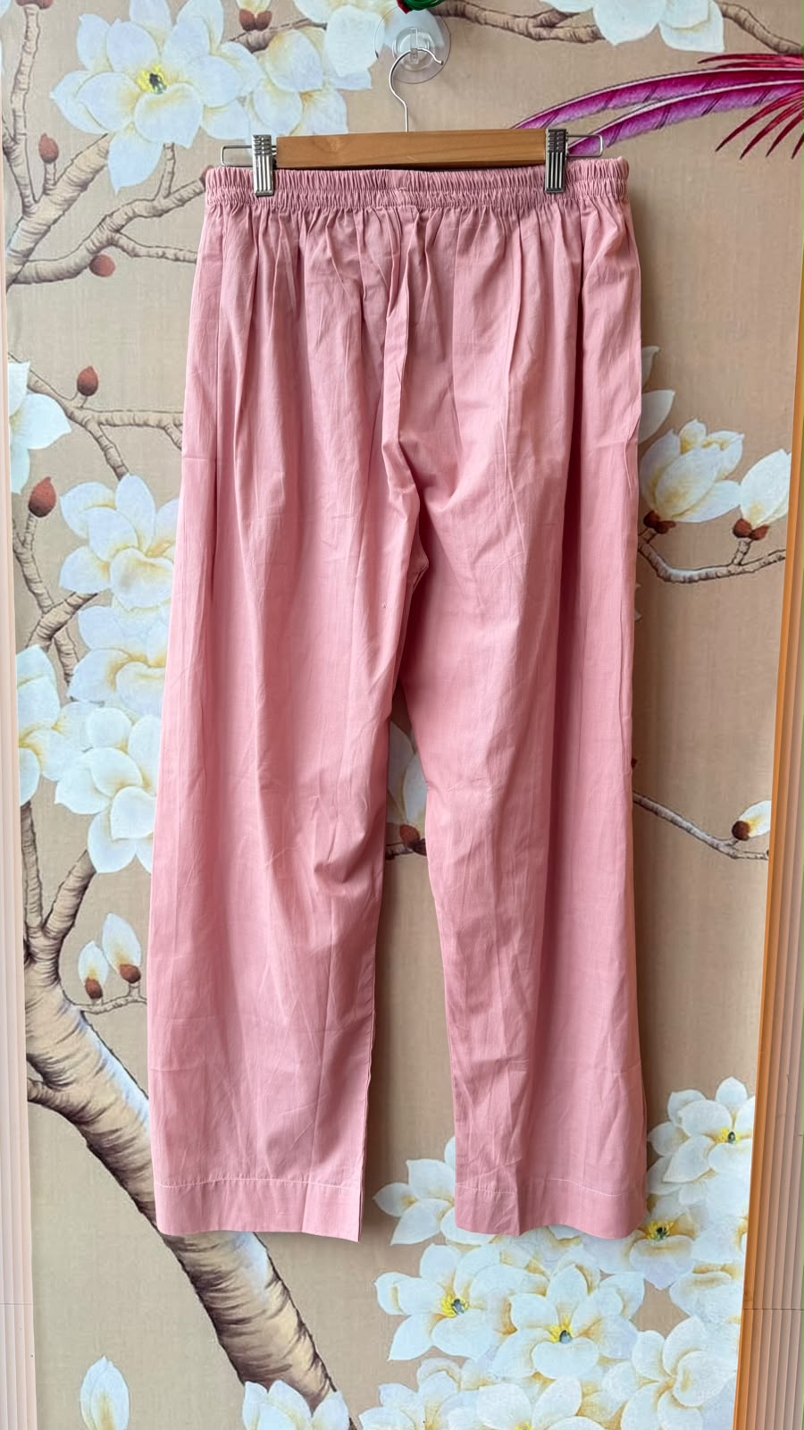 Mul cotton lining suit set in pink