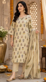 Mul cotton lining suit set