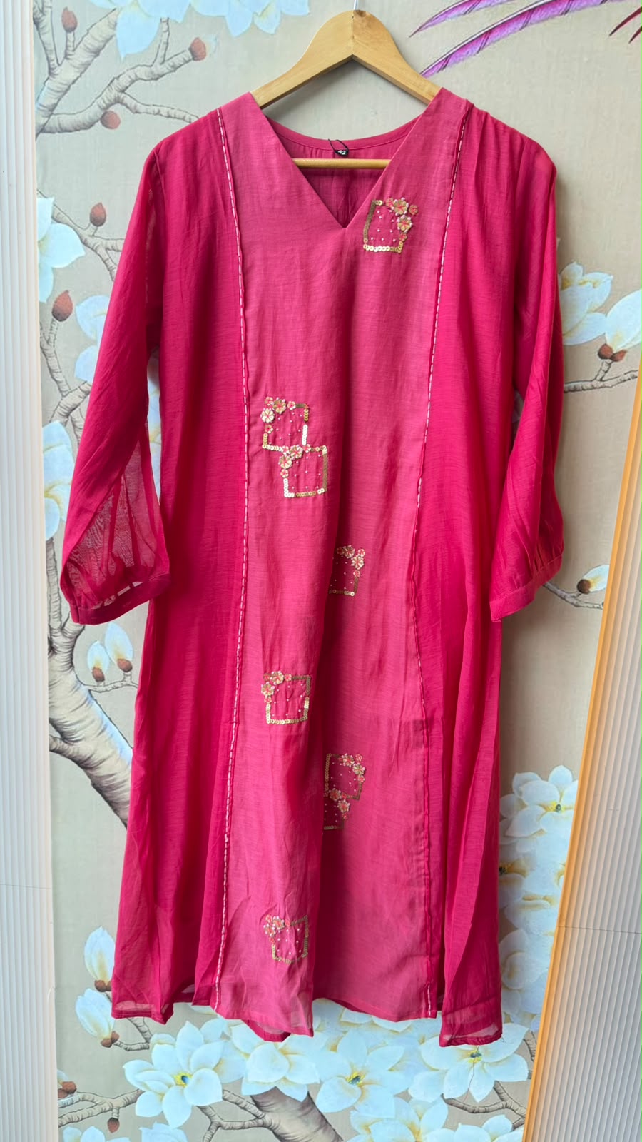 Mul chanderi lining full suit set