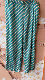 Super soft pure muslin lehariya co ord in blue