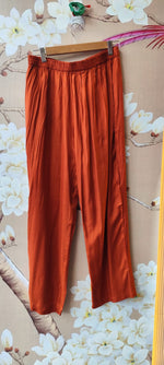 Premium Mul silk Kalamkari suit set in orange