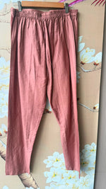Pretty cotton silk highlighted with katha stitch suit set in pink