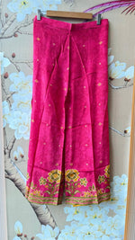 Pure crepe Patola co ord in yellow