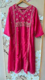 Premium Mul chanderi handwork suit set