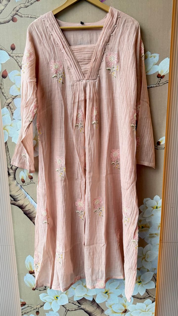 Pure Banarasi Mul chanderi suit set