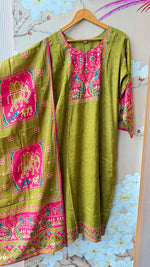 Designer back pure muslin suit set