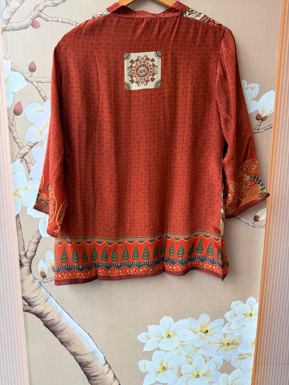 Pretty Kalamkari front n back top