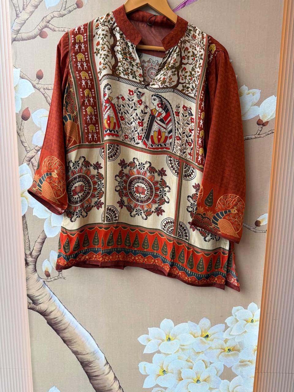 Pretty Kalamkari front n back top