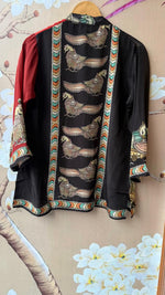 Pretty Kalamkari front n back top in black n red