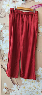 Pure natural crepe digital print co ord in maroon