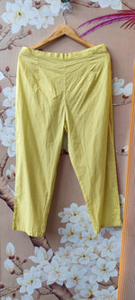 Super pretty Mul cotton embroidered in like yellowFull suit