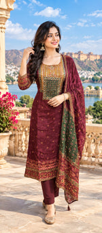 Super wow crepe full suit set