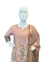 Pure muslin jamtara inspired suit set