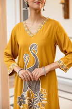 Heavy rayon flamingo digital printed front n back plazzo set