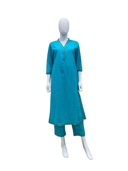 Super pretty cotton V neck Co ord set