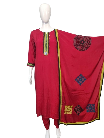 Wow lending silk suit set