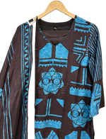 Premium pure muslin silk V neck suit set