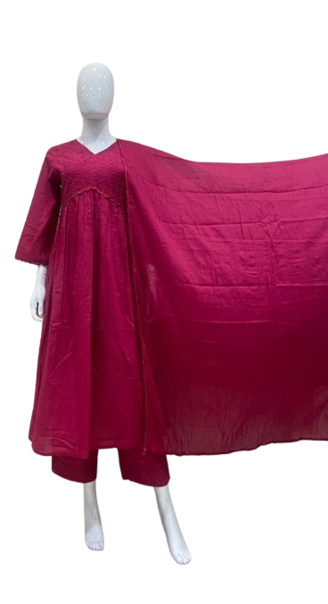 Gorgeous cotton Alia cut suit set