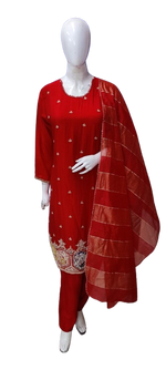 Wow dola silk premium party wear suit set