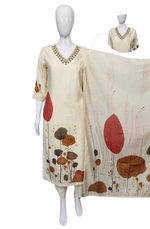 Muslin kurta pant paired with pretty pretty dupatta