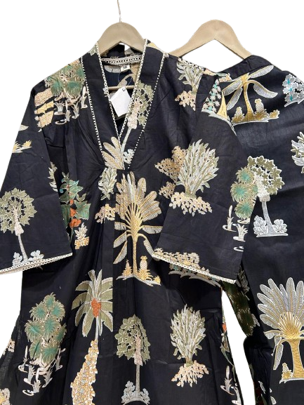 Pure cotton V neck co ord set