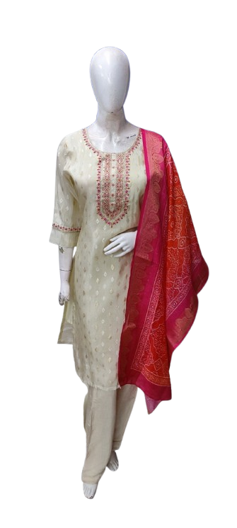 Beautiful silk lining suit set
