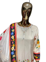 Premium dola silk lining digital printed suit set