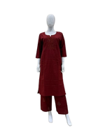 Premium cotton chikankari kurta pant