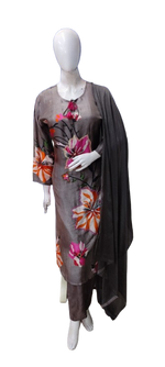 Premium dola silk digital printed suit set