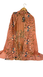 Pure muslin silk heavily embellished and embroidered suit set