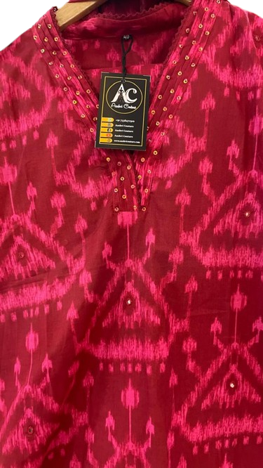 V neck cotton suit set