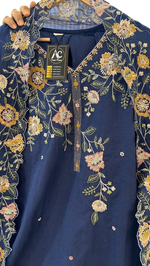 Pretty cotton embroidered suit set