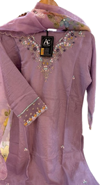 Premium dola silk fully embellished suit set