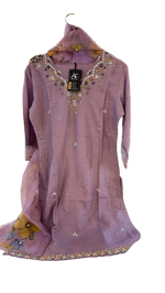 Premium dola silk fully embellished suit set