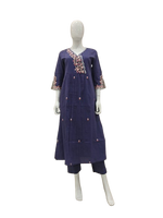 Premium embroidery cotton kurta pant