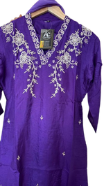 Premium dola silk handwork suit set paired with organza dupatta