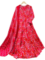 Pretty cotton Anarkali suit set