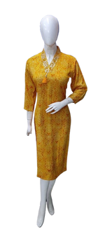 Heavy rayon V neck kurta