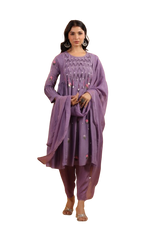 Pretty mul chanderi suit set