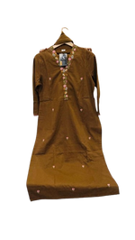 Pretty cotton embroidered cotton suit