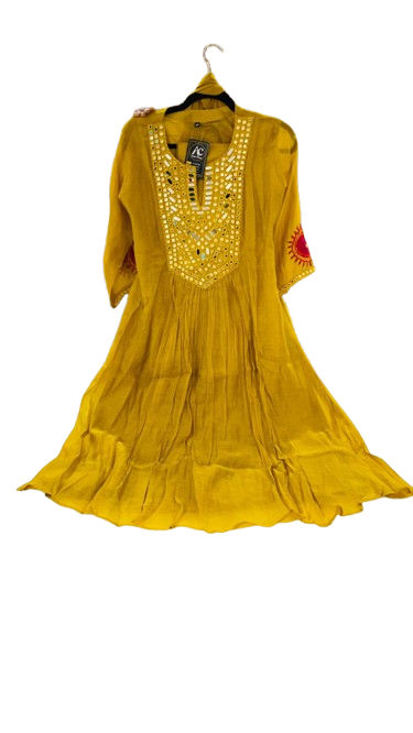 Pretty mul chanderi lining suit set