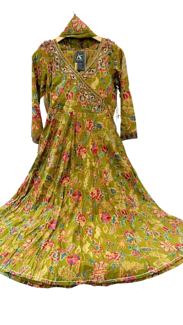 Pure cotton angrakha suit set